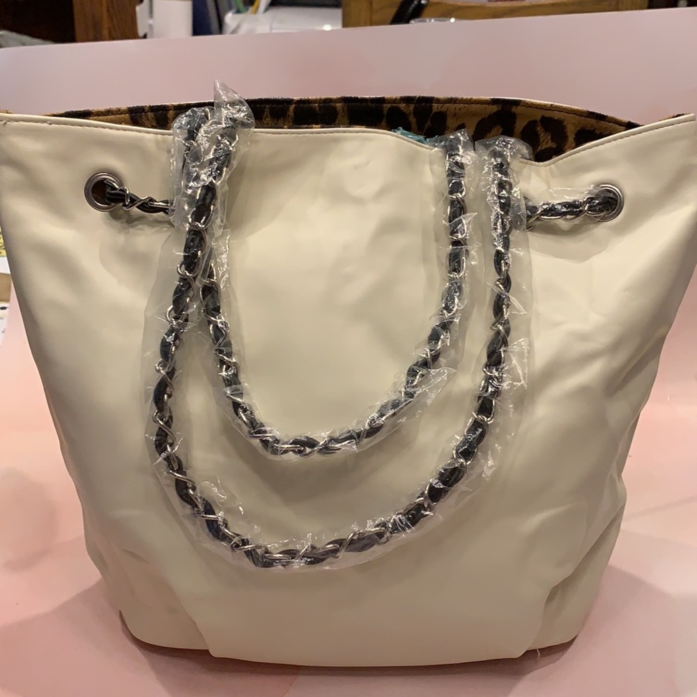 Leopard print reversible bag - Picture 4 of 6